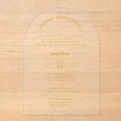 Acryl Heldere Productlancering Bedrijfs Evenemente Acryl Uitnodigingen (Voorkant)