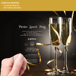 Acryl Heldere Productlancering Bedrijfs Evenemente Acryl Uitnodigingen
