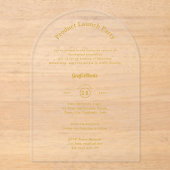 Acryl Heldere Productlancering Bedrijfs Evenemente Uitnodigingen (Voorkant)