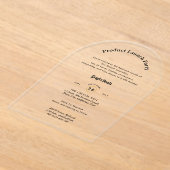 Acryl Heldere Productlancering Bedrijfsfeesten Chi Acryl Uitnodigingen (Laagn)