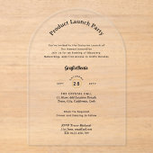 Acryl Heldere Productlancering Bedrijfsfeesten Chi Acryl Uitnodigingen (Voorkant)