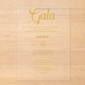 Acryl Heldere Zakelijke Galaprijsuitreiking Modern Uitnodigingen (Voorkant)