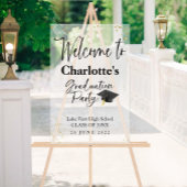 Acryl High School Glitter Welkom Party Sign Acryl Bord