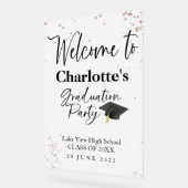 Acryl High School Glitter Welkom Party Sign Bord (Hoek)