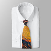 Acryl Hurricane Eye Artisan Abstract Stropdas (Gebonden)