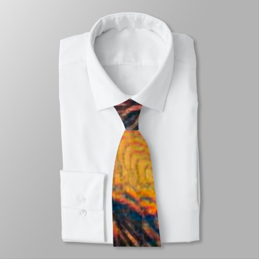 Acryl Hurricane Eye Artisan Abstract Stropdas (Gebonden)