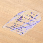 Acryl huwelijksuitnodiging uitnodigingen (Laagn)