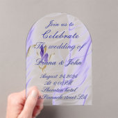 Acryl huwelijksuitnodiging uitnodigingen (Insitu (Draagbaar))