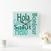 Acryl koele wandklok (Huis)