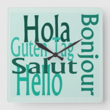 Acryl koele wandklok