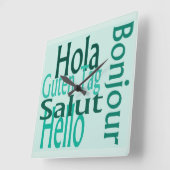 Acryl koele wandklok (Hoek)