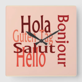 Acryl koele wandklok