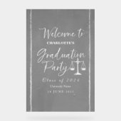 Acryl Law School Afstuderen Welkom Party Sign Acryl Bord (Voorkant)