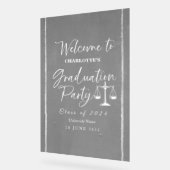 Acryl Law School Afstuderen Welkom Party Sign Bord (Hoek)