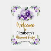 Acryl leraar pensioen welkomstbord | Appel Acryl Bord (Voorkant)