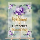 Acryl leraar pensioen welkomstbord | Appel Acryl Bord (Neutraal)