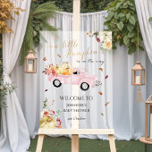 Acryl Little Pumpkin Baby shower Welkomstbord Acryl Bord