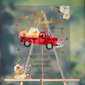 Acryl Little Pumpkin Baby shower Welkomstbord Acryl Bord (Neutraal)