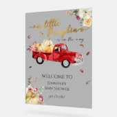 Acryl Little Pumpkin Baby shower Welkomstbord Acryl Bord (Hoek)