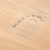 Acryl Luxe Vrijgezellenfeest Party Invitation Kaar Acryl Uitnodigingen (Laagn)