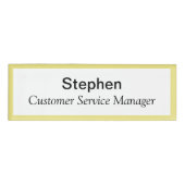 Acryl Magnetische Naam Tag Professionele Titel Bad (Voorkant)