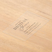 Acryl Minimal Vrijgezellenfeest Party Invitation Acryl Uitnodigingen (Laagn)