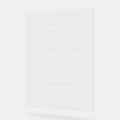 Acryl Modern Graduation Party Welkomstbord Acryl Bord (Hoek)