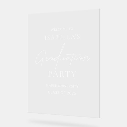 Acryl Modern Graduation Party Welkomstbord Acryl Bord (Hoek)