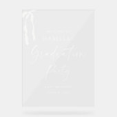 Acryl Modern Graduation Party Welkomstbord Acryl Bord (Voorkant)