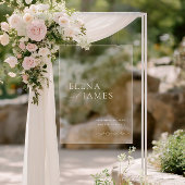 Acryl Moderne Minimale Bruiloft Welkomstbord Acryl Bord