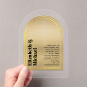 Acryl Moderne Minimalistische Eenvoudige Vetgedruk Acryl Uitnodigingen (Insitu (Draagbaar))