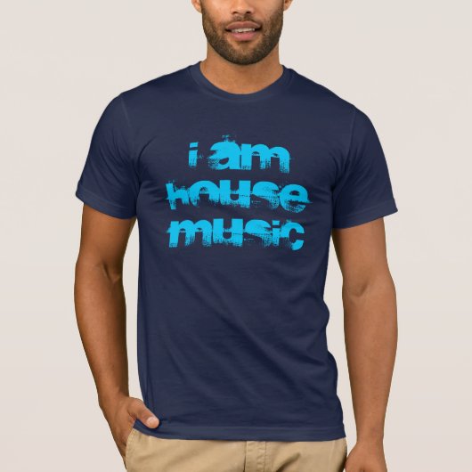 Acryl Music "I Am House Music" T-Shirt (Voorkant)