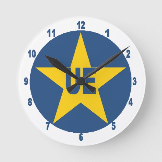Acryl muurklok, Rond Medium EU Ronde Klok (Voorkant)