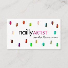 Acryl Nagels Kunstenaar Make-up elegant Visitekaartje