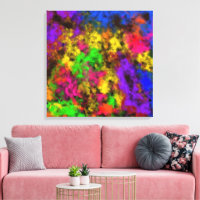 Acryl Neon Kleuren Verfspatten Spat Abstract