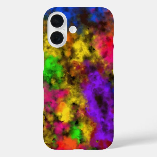 Acryl Neon Kleuren Verfspatten Spat Abstract Case-Mate iPhone Case (Achterkant)