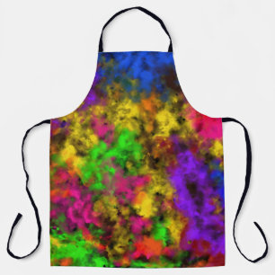 Acryl Neon Kleuren Verfspatten Spat Abstract Schort