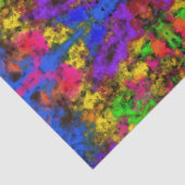 Acryl Neon Kleuren Verfspatten Spat Abstract Tissuepapier (Detail)