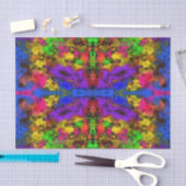 Acryl Neon Kleuren Verfspatten Spat Abstract Tissuepapier (Craft)