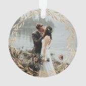 Acryl onze eerste kerstOrnamenten - Goud Ornament (achterkant)