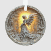 Acryl Ornament gloeiende engel (achterkant)