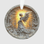 Acryl Ornament gloeiende engel (voorkant)