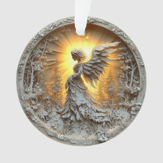 Acryl Ornament gloeiende engel