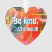 Acryl Ornament met originele abstracte kunst (voorkant)