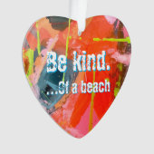 Acryl Ornament met originele abstracte kunst (voorkant)