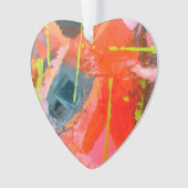 Acryl Ornament met originele abstracte kunst (voorkant)