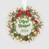Acryl Ornament-personaliseer het met uw afbeelding Ornament (achterkant)