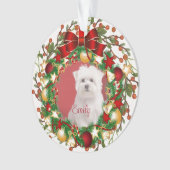 Acryl Ornament-personaliseer het met uw afbeelding Ornament (voorkant)