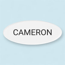 Acryl Ovaal Vorm Naam Tag Magnetisch Professioneel