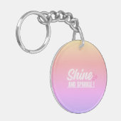 Acryl paarse Sleutelhanger 💜 (Voorkant Links)